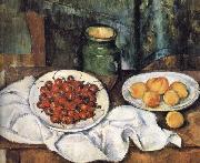Paul Cezanne of still life cherries France oil painting reproduction